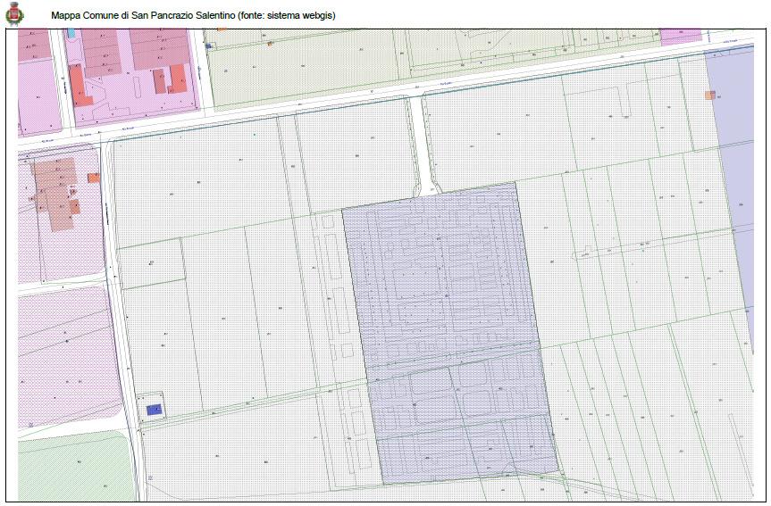 4. Situazione urbanistica e localizzazione L'area da destinare all'ampliamento del Cimitero Comunale, identificata catastalmente al foglio 29, p.lla 548 di mq 8.