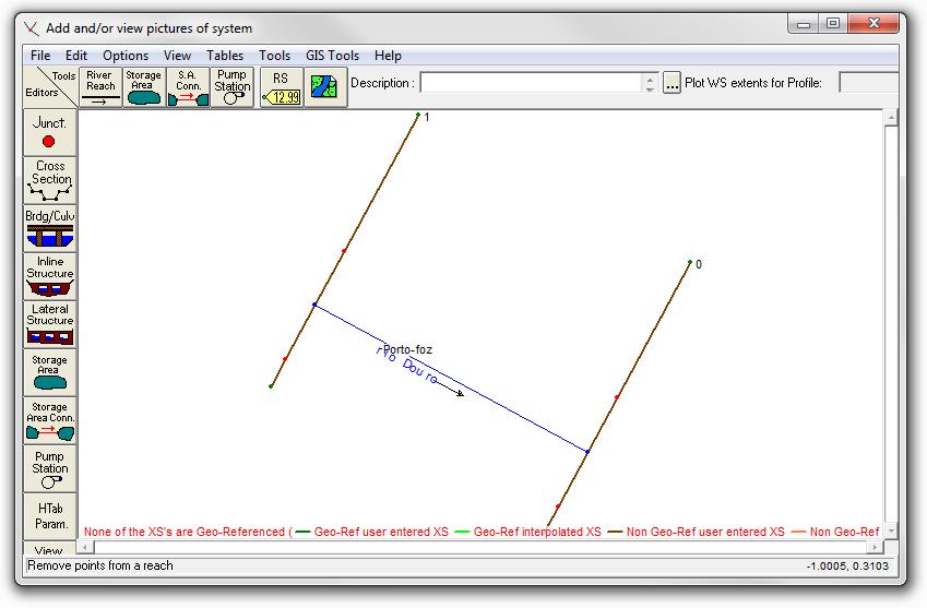 Inserimento dati di geometria Se non visualizzate per intero il tratto appena creato: View --> set Schematic Plot