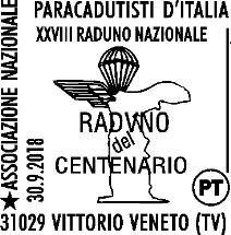N. 773 RICHIEDENTE: Associazione Nazionale Paracadutisti d Italia sezione di Vittorio Veneto SEDE DEL SERVIZIO: gazebo allestito in Piazza del Popolo 31029