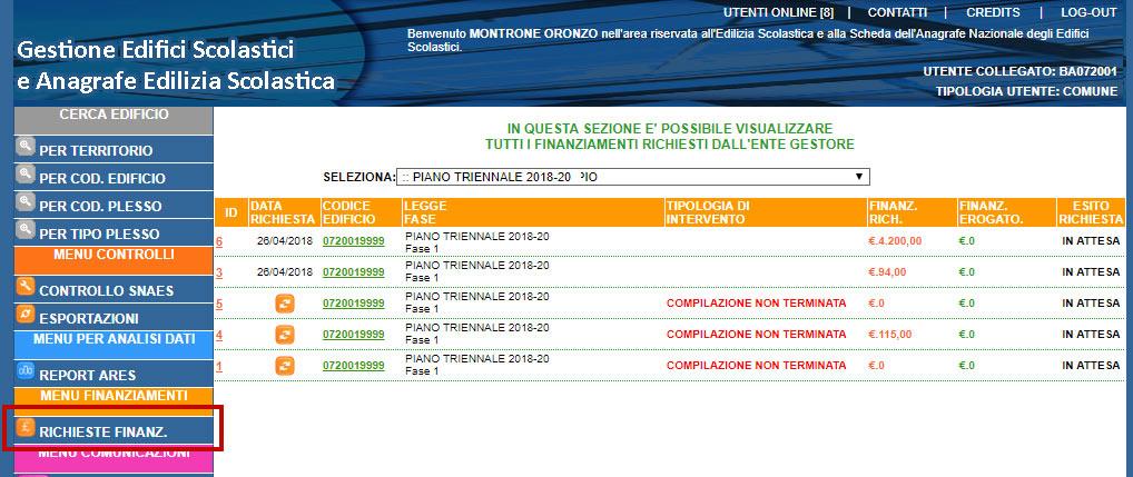 Al fine di poter portare correttamente a termine la procedura di compilazione della richiesta, la sua validazione ed il relativo inoltro, appare opportuno verificare che: i dati obbligatori