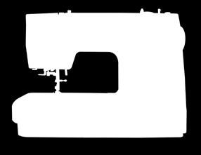 punti overlock e decorativi - Asola automatica in 4 fasi - Piedino asolatore a slitta - Larghezza punto 5 mm - Lunghezza punto 4,5 mm - Infilatore