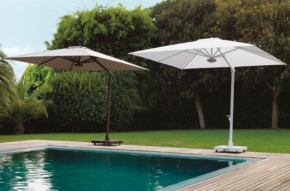 2 x 3 m 260,00 195,00 Linea ombrelloni PETRARCA Struttura alluminio verniciato antracite o bianco.
