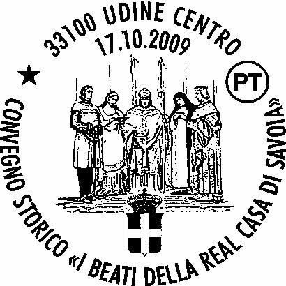 1499 RICHIEDENTE: Circolo Filatelico di Codroipo SEDE DEL SERVIZIO: spazio allestito fra Via Potestà e Via Friuli 33033 Codroipo (UD) DATA: 17/10/09