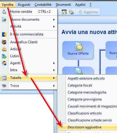 7 Adeguamento codici IVA sulle descrizioni aggiuntive Per modificare l aliquota IVA al 21%