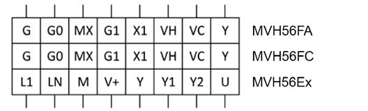 Comando modulante (0-1cc) 24Vac/24Vdc Controllore (*) MVE L1 COMANDO + COMANDO - Y M MORSETTIERA L1 / U Y M Y1 Y2 N4170-04 0 V 24Vac/dc Corrispondenza morsetti rispetto alle altre linee di prodotto