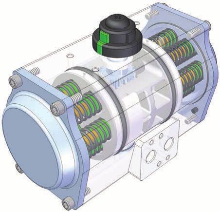 ttuatori serie Inox ctuators Stainless Steel series RX II 2Gc IIC T6 II 2Dc T85 C -5 C +50 C Guarnizioni per alte temperature su richiesta High temperatures seals on request -0 C +80 C Guarnizioni