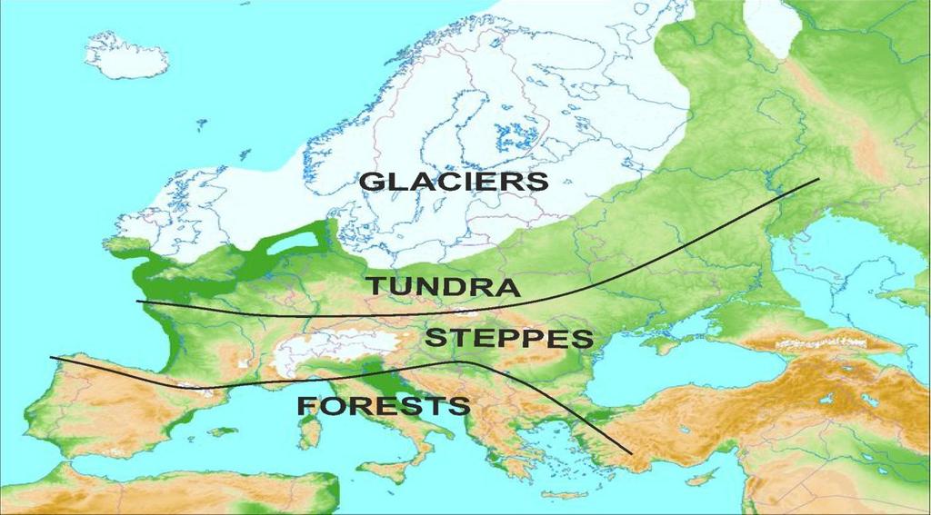 E in questa era a noi più vicina che si susseguono quattro intensi periodi glaciali principali (Gùnz, Mindel, Ris, e Wùrm), episodi che hanno interessato le terre emerse dell emisfero settentrionale