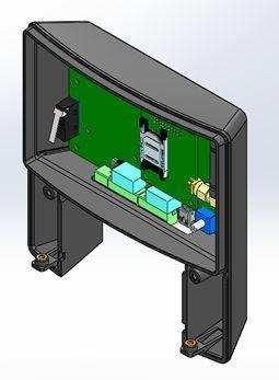 Fase 4 - Una volta rimosso il coperchio superiore, installare la micro Sim e procedere con i collegamenti, come da tabella 1 * Fase 5 - Richiudere lo sportello superiore e