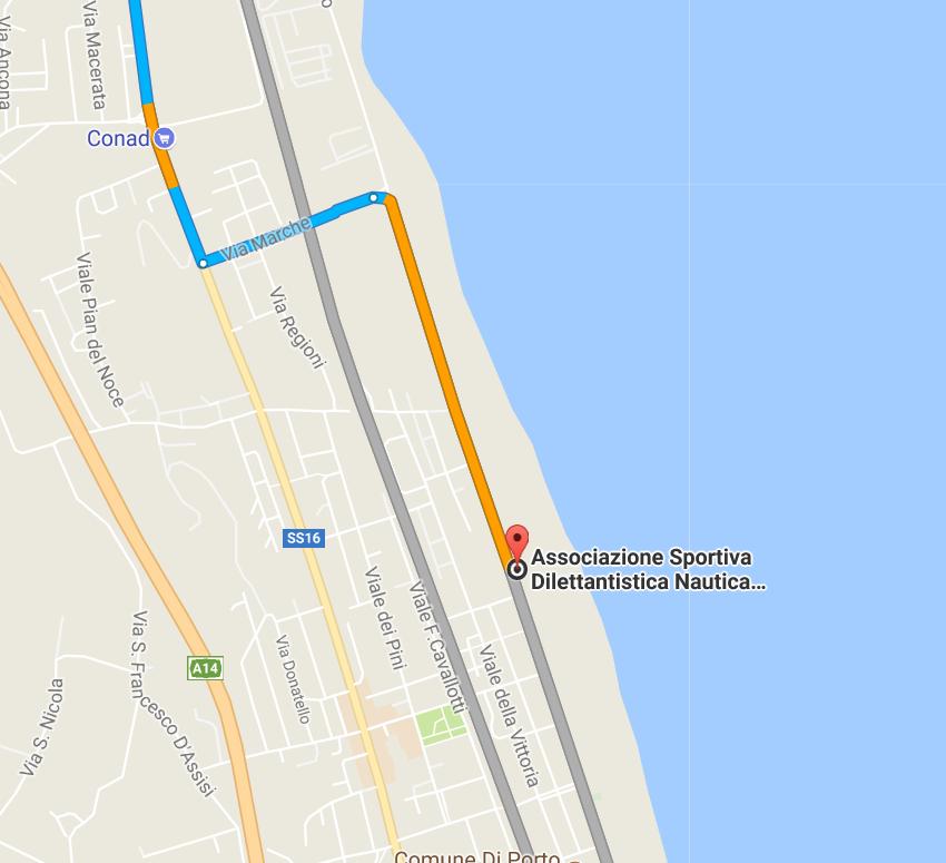 COME RAGGIUNGERCI PER CHI PROVIENE DA NORD A14 - Prendere l'uscita Porto Sant'Elpidio verso Porto Sant'Elpidio -