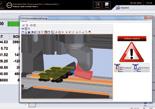 Visualizzazione a colori della situazione di collisione Controllo delle lavorazioni a 5 assi e possibilità di eseguire i record di