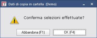 Selezionare la riga relativa alla comunicazione. Cliccare su Copia.