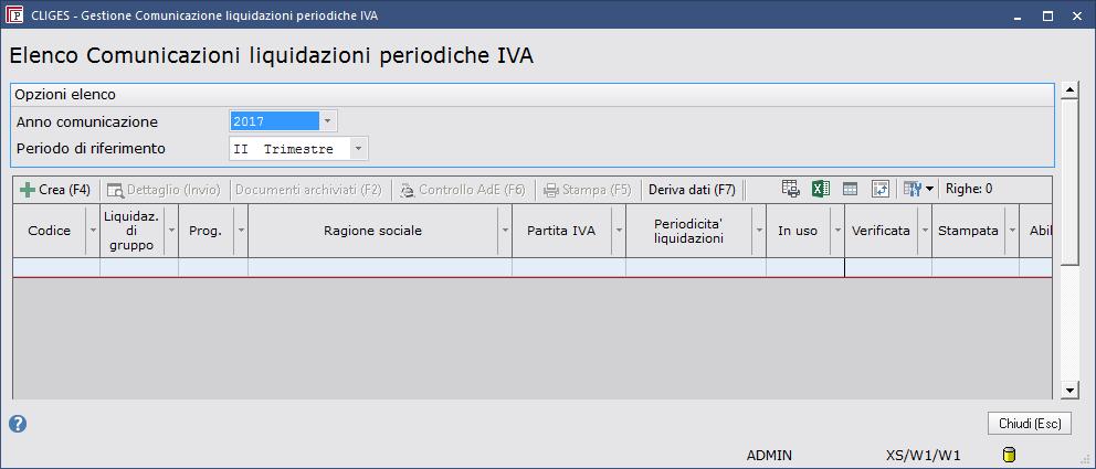 nella Gestione compare la videata seguente: Cliccare sul pulsante Deriva dati (F7).