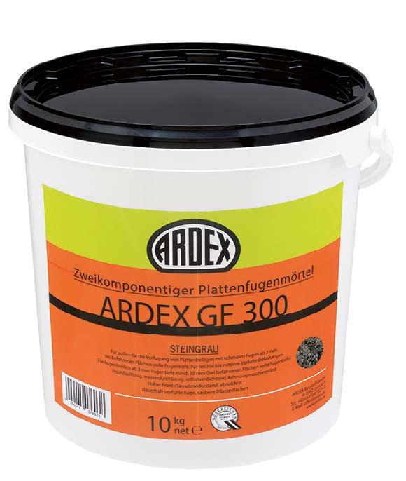 64 STUCCHI PER L ESTERNO ARDEX GF 300*³ Stucco per fughe tra lastre A base epossidica bicomponente priva di solventi.