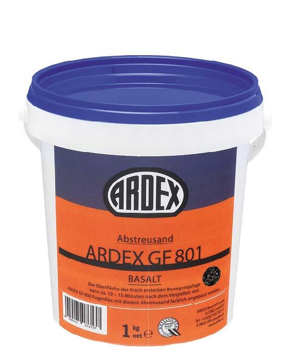 La superficie può essere cosparsa con idonea sabbia colorata ARDEX GF 801!