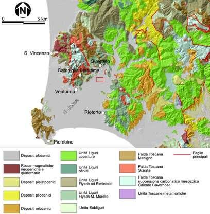 Schema geologico (CNR IGG e Consorzio LAMMA, 2009a