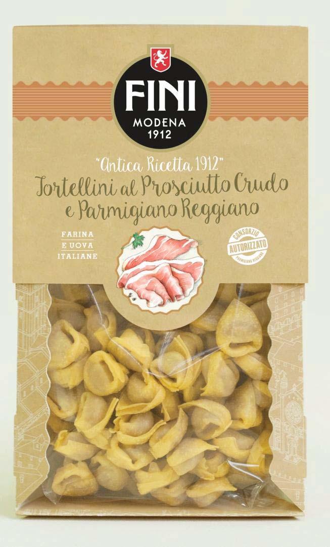 LE REFERENZE: Tortellini al Prosciutto Crudo e Parmigiano Reggiano ANTICA RICETTA 1912 Tortellini Antica Ricetta 1912: I tortellini mignon sono uno dei primi prodotti della tradizione modenese che si