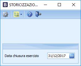 e di aver effettuato la Storicizzazione esercizio precedente: 2 - Contabilità, 3 - Elaborazioni di Fine Esercizio, 8 - Storicizzazione esercizio prec.