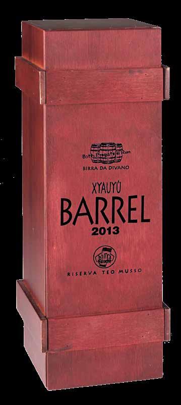 XYAUYU' BARREL - BIRRA DA DIVANO Formati disponibili: 50 cl Nasce da un pensiero perverso di Teo e da anni di ricerca.
