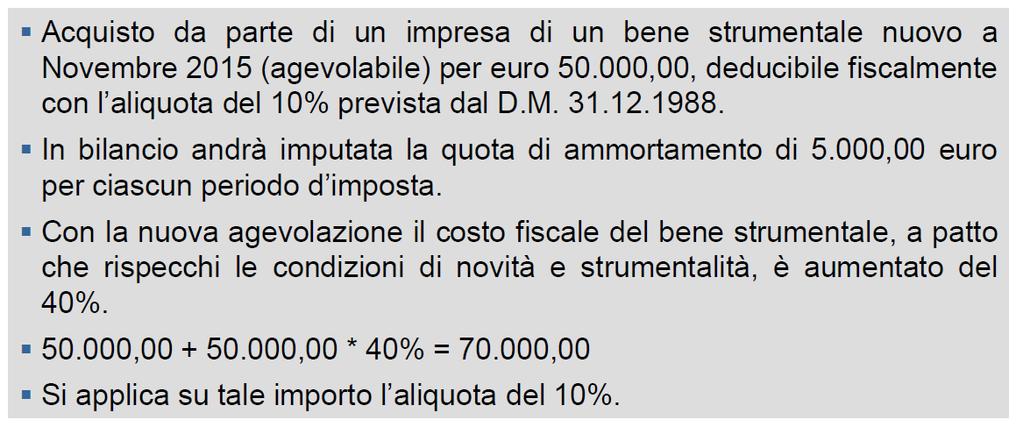 Ipotesi di durata ammortamento civilistico = fiscale e di riduzione della quota