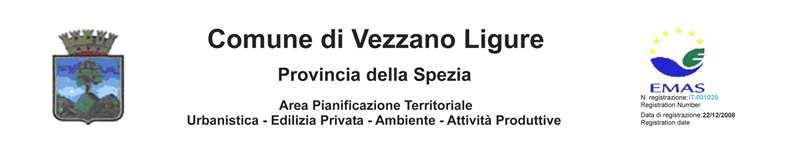 COMUNE DI VEZZANO LIGURE Provincia della Spezia REGOLAMENTO DI GESTIONE DEI RIFIUTI URBANI