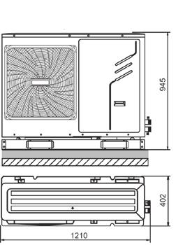 DATI TECNICI Dimensioni di ingombro / Spazi minimi operativi dimensioni