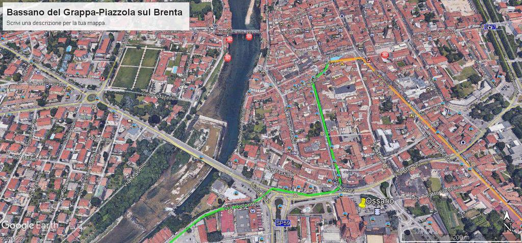 Ci rimettiamo in cammino verso Padova che raggiungeremo in due tappe e teniamo presente che da Bassano parte anche il CAMMI- NO DI S.