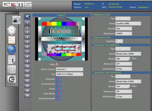 Videoregistratore Digitale AHD Principali caratteristiche Modelli a 4, 8 e 16 ingressi video, 4 ingressi di allarme, un ingresso audio, Sistema Operativo Linux Embedded, compressione