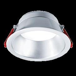 Aggiornamento Cetus LED Chalice HiPak Il versatile downlight a LED per basse altezze di Thorn è ora ancora più efficiente.