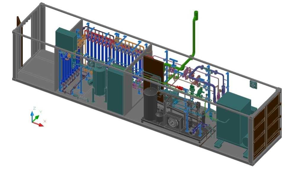 recupero della CO 2 Dimensioni da 100 1500 Nm³/h (biogas) Costo operativo basso Fornitura in