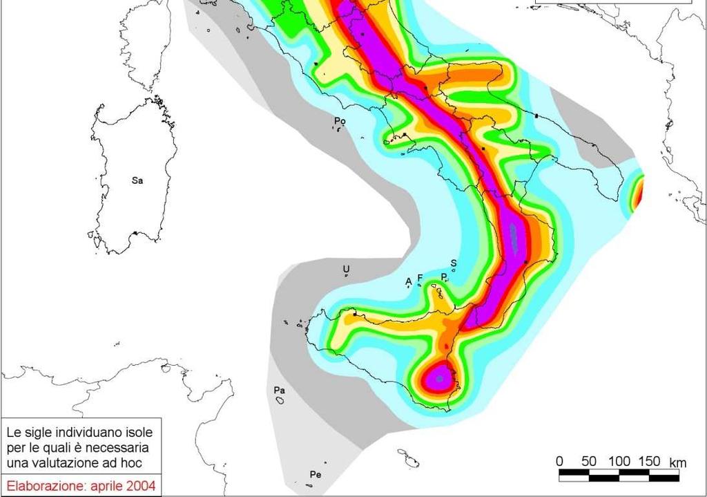 29 del 04/02/2008) nel quale la definizione dell'azione sismica di riferimento si basa sui dati rilasciati da INGV e dal