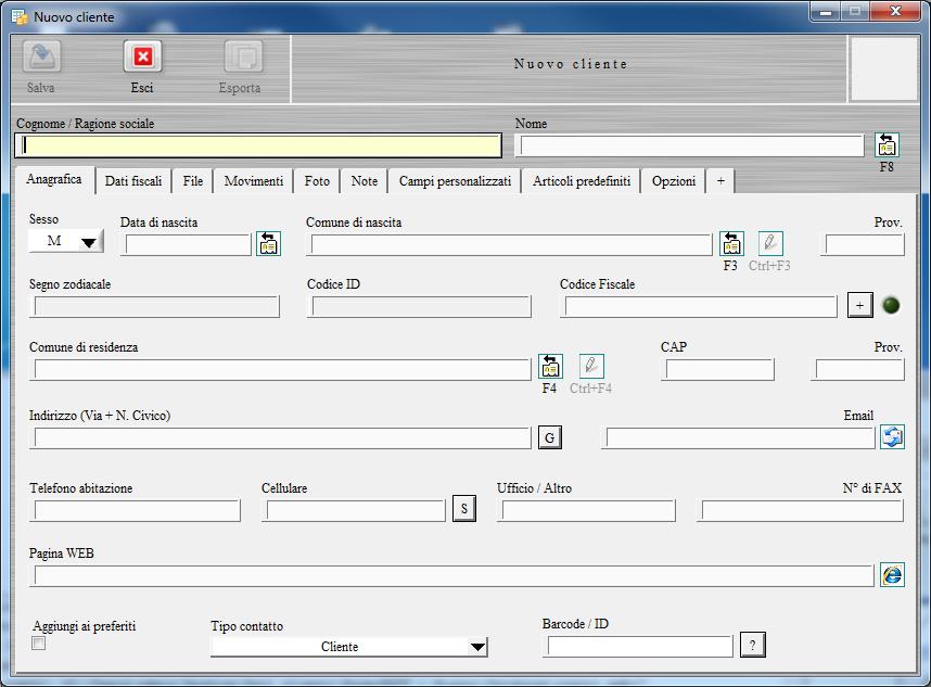 INSERIMENTO E GESTIONE CLIENTI (torna all'indice) PowerFATT Gestione fatture e documenti - Manuale Il software consente di gestire un archivio di contatti.