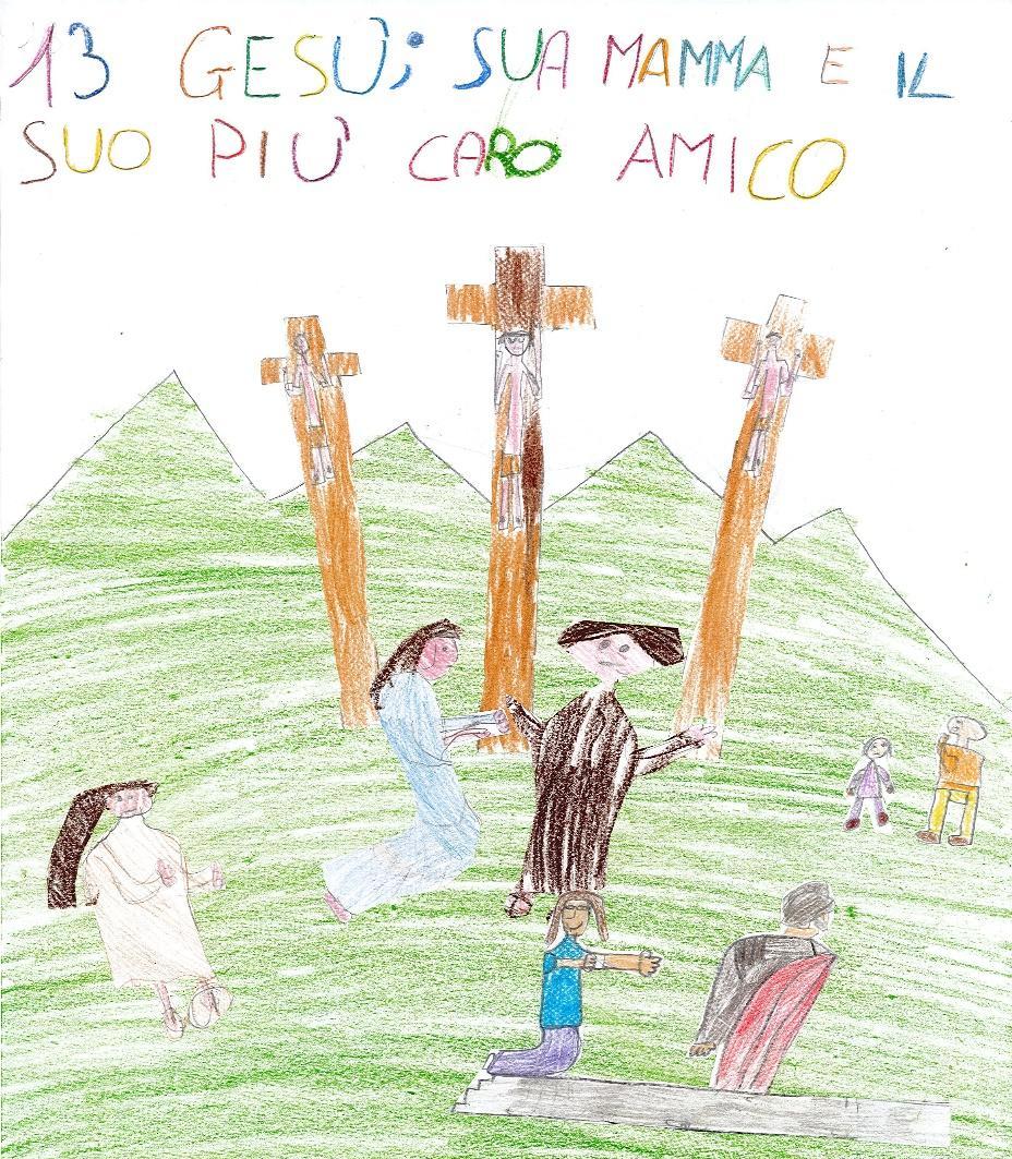 13 TAPPA GESÙ, SUA MAMMA E IL SUO AMICO PIÙ CARO Guida: Ti adoriamo Cristo e ti benediciamo. Tutti: Perché con la tua Santa Croce hai redento il mondo.