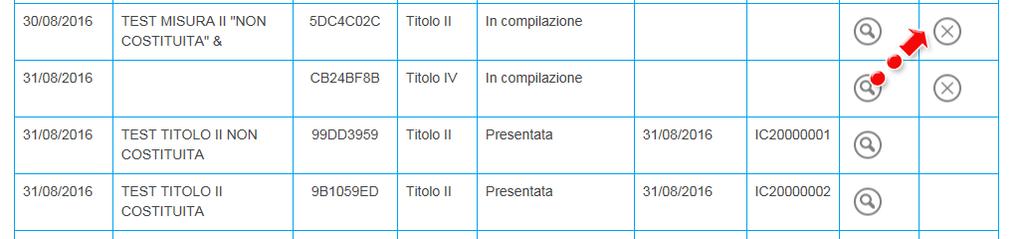 Figura 291 Domande generate In questo caso, sarà necessario rientrare nella sezione Stampa ed invio della domanda e