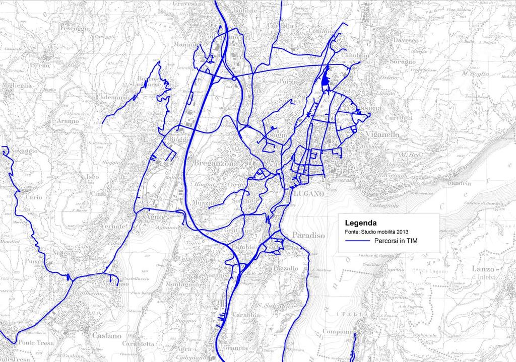 3. Risultati: Preparazione dei dati Separazione secondo il mezzo di trasporto