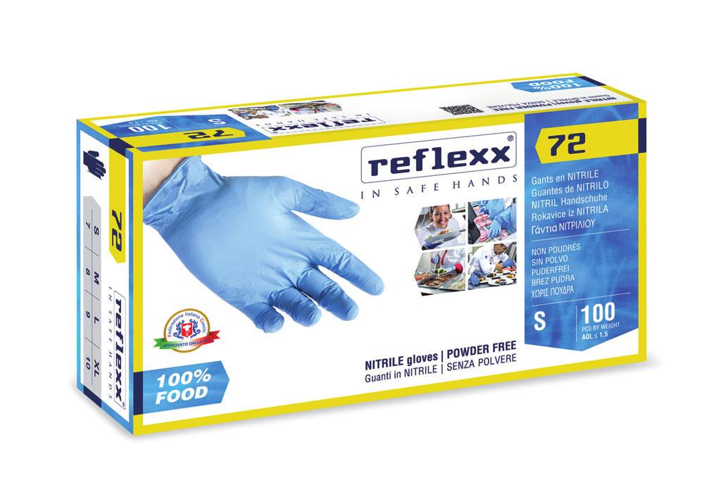 Reflexx 72 Reflexx 20 Guanti Monouso in Nitrile da 3,9 gr 1 Il primo guanto sul mercato ad essere stato sviluppato appositamente per il