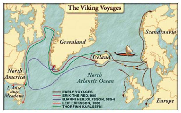 Il 12 ottobre 1492, giorno in cui Colombo sbarcò in America, questi contatti divennero un collegamento importante quanto il ponte di terra che in passato aveva colmato lo stretto di Bering collegando