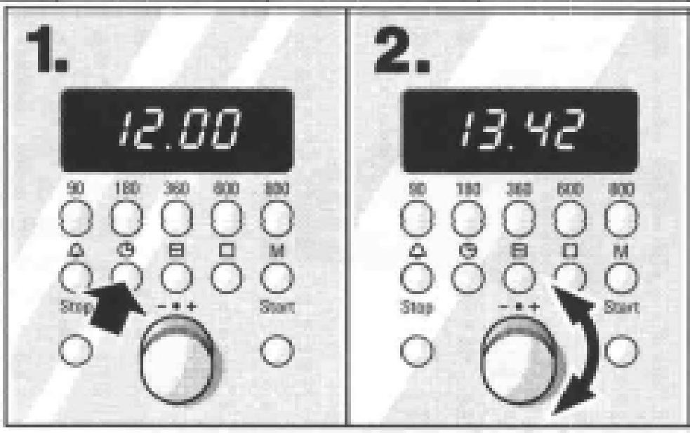 Manuale di servizio EMWK 870.1 5 2. Utilizzo 2.1 Pannello comandi Display h = ore min. = minuti sec.