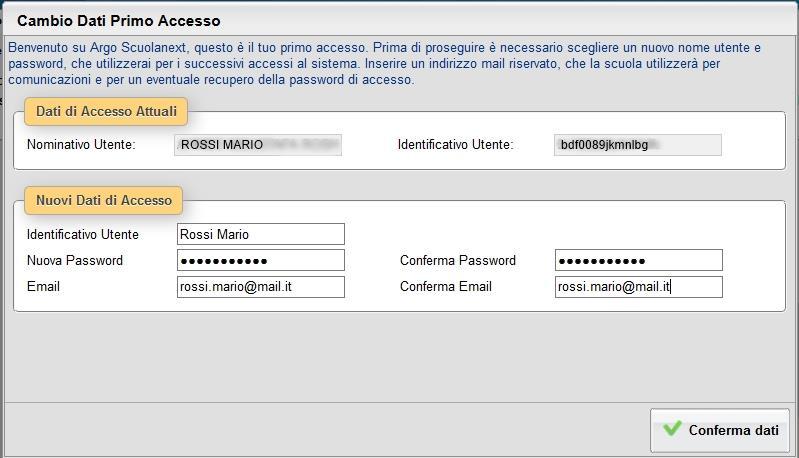 PRIMO ACCESSO A SCUOLANEXT Al primo accesso il programma avvia una