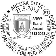 847 RICHIEDENTE: Associazione Nazionale Vigili del Fuoco del Corpo Nazionale Sezione di Ancona SEDE DEL SERVIZIO: Piazza Pertini 60122