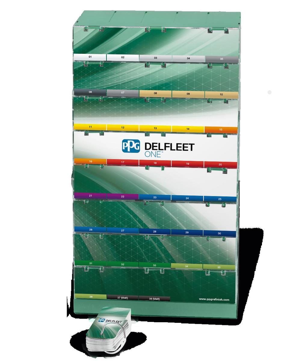 STRUMENTI DI RICERCA COLORE SUPPORTI COLORE Per il lancio del nuovo sistema Delfleet One sono stati sviluppati tre nuovi supporti colore: Chroma Selector Delfleet One Kit di aggiornamento degli