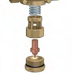 termostato per modifica taratura Il sensore di regolazione può essere agevolmente rimosso in caso di manutenzione o cambio della taratura.