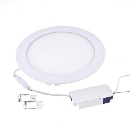 LED PANEL 18W TONDO Potenza: 18W Diametro esterno: 225 mm Diametro interno per foro : 205 mm