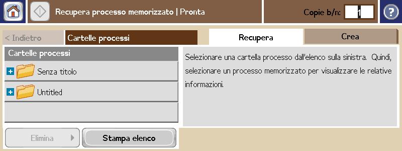 Memorizzare un processo di copia Posizionare l'originale