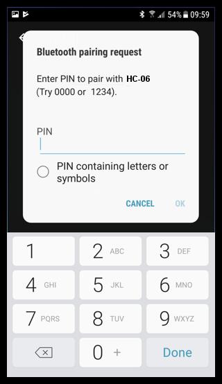 com/store/apps/details?id=ptah.apps.bluetoothterminal) perché è di uso particolarmente semplice. L'app può essere installata gratuitamente su un dispositivo Android dal "Google play".