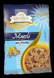 cacao Muesli con frutta Una miscela di cereali e frutta secca, senza