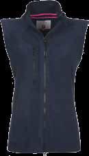 EASY+ LADY Gilet in pile sfiancato da donna, zip intera