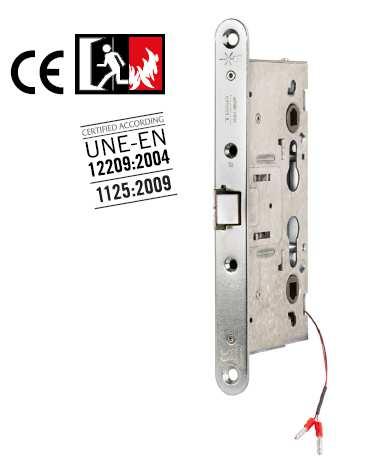 CF60 Solenoide Serie Caratteristiche: Certificata secondo la normativa UNE-EN 1125:2009 Certificata secondo la normativa UNE-EN 12209:2004 La serratura CF-60 non include il cilindro, prevede la