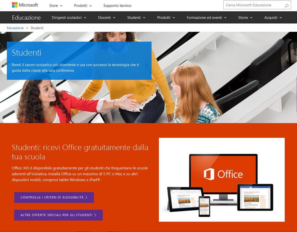 Office 365 gratis per te.