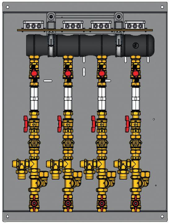 multistrato PE-X/Al/PE-X 32x3 mm LATO (spessore isolante 0,9 mm) 50 metri (bobina) omando valvola miscelatrice K282X002 (24V) motore con regolatore integrato di tipo proporzionale - integrale e sonda