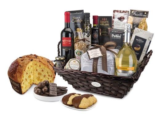 CONFEZIONI REGALO da 71,43 a 99,86 132 Le Meraviglie di Alice 78,42 Porta giochi in vimini con manici Spumante Passerina Brut 75 cl Velenosi Rosso Piceno D.O.C. 75 cl Velenosi Panettone Incartato